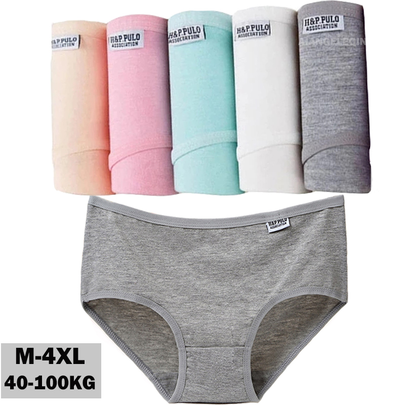 FUNCILAC 5 Pcs/set Women Underwear Cotton Sexy Everyday Ladies Girls Panties  Plus Size Briefs Intimates Lingerie Knickers M-XXL - Price history & Review, AliExpress Seller - FUNCILAC Official Store